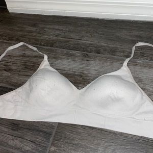 white comfy bra